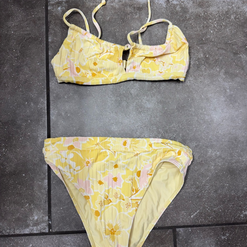 Billabong Yellow Floral Bikini